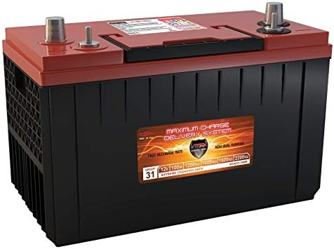 VMAX XCA31-1400 AGM е Съвместим с 1200CCA GRP 31 Starting DP Cycle Massey Ferguson Battery 12V