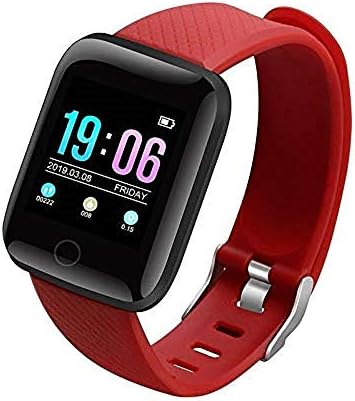 умен часовник hhscute за деца,Умни Часовници Passometer Fitness Waterproof Sports за Android (черен)