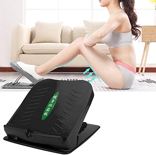 OhhGo Folding Foot Pull Massage Pedal, Exerciser Stretch Board Home Stand-Up Stretcher for Training(черен)