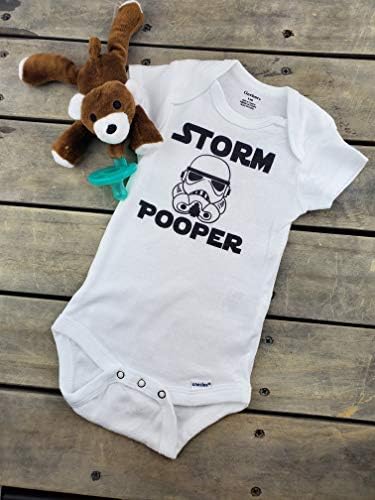 Ink Trendz Буря Pooper Trooper Baby T-Shirt One-Piece Бебе Гащеризон Bodysuit