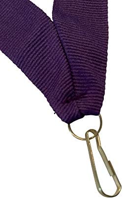 Лилави шийни лента за медали с защелкивающимися скоби Плосък Lanyard Award (опаковка от 10 броя)