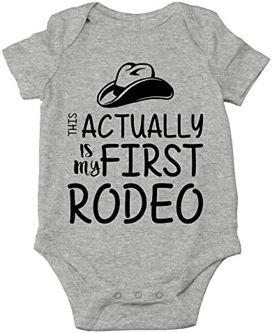 CBTwear This Is My First Родео - Country Inspired Cowboy Or Cowgirl - Сладко Бебе One-Piece Baby Bodysuit