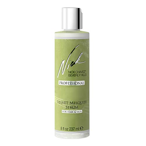 Nick Chavez Beverly Hills Professional Velvet Mesquite Serum For Hair And Skin - Премиум Овлажнител за кожа и коса, По-гъста и силна коса - Megasize 8 течни унции