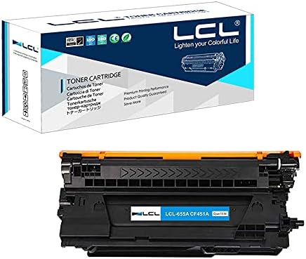 LCL Рециклирана тонер касета Заместител на HP 655A CF453A Color Laserjet Enterprise M681f MFP M681z MFP M682z M652dn M652n M653dh M653dn M653x M681 M681dh M681f (1 опаковка Магента)
