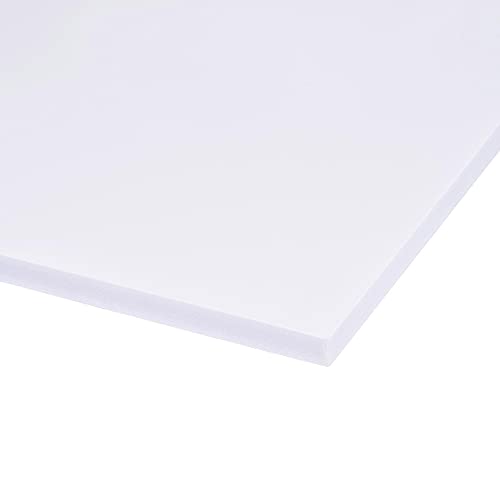 uxcell PVC Foam Board Sheet,12mm x 300mm x 300mm,White, 1/2inch x 12inch x 12inch, Double Sided,Expanded PVC Sheet