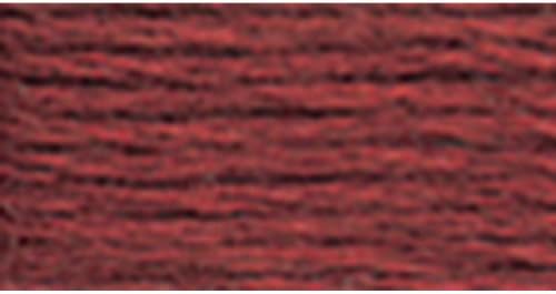 DMC 117-221 Шестиструнная Бродерия Памучна Нишка, Тъмно-Розова Обвивка, 8,7 Ярд