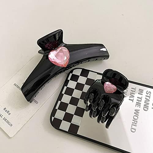 YINMZ All-Match Sweet Temperament Fashion Design, Solid Color Acrylic Korean Style Hair Claw Women Hair
