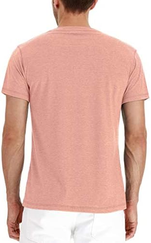 PEGENO Мъжка мода Ежедневни Предната Табела С Къс/Дълъг Ръкав Хенли Тениски Памучни Ризи