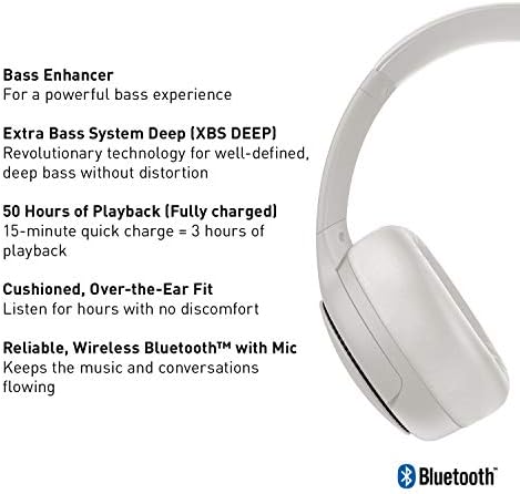 Panasonic РБ-M300B Deep Bass Wireless Bluetooth Immersive Headphones with XBS DEEP and Bass Увеличаване