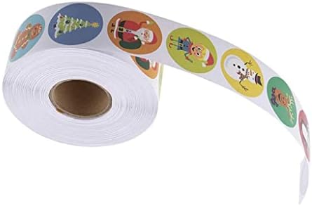 Bonarty 500x/Roll Коледа Stickers Label Tag for Envelope Wrap Gift Sealing Paster