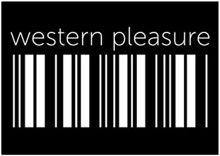Teeburon Western Pleasure Lower Баркод Sticker Pack x4 6х4