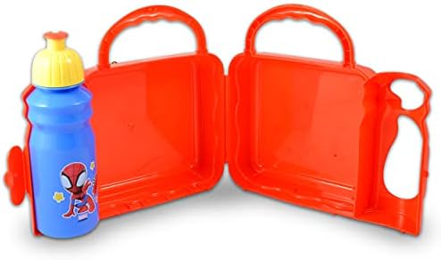 Spiderman Lunch Box for Boys Kids Set - Spiderman Lunch Box and Water Bottle Bundle for Spiderman School Supplies with Spiderman Mini Coloring Book and More (Superhero School Lunch)