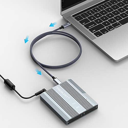 4.9 ft (1.5 m) USB4 Кабел е Съвместим за Thunderbolt Кабел 3 40 Gbit/s, 100 W, TB3 до TB3 Мъжки мъжки Веригата,